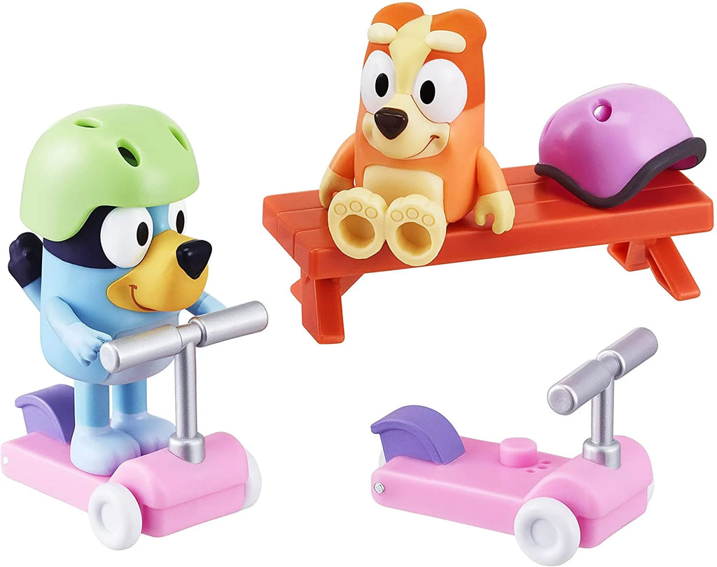 Bluey Dog Vehicle 2-Pack, 2.5-3" Articulated Figures U895