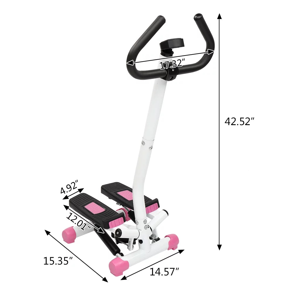 Mini Aerobic Stepper Twist Fitness Machine with Handle Z357950