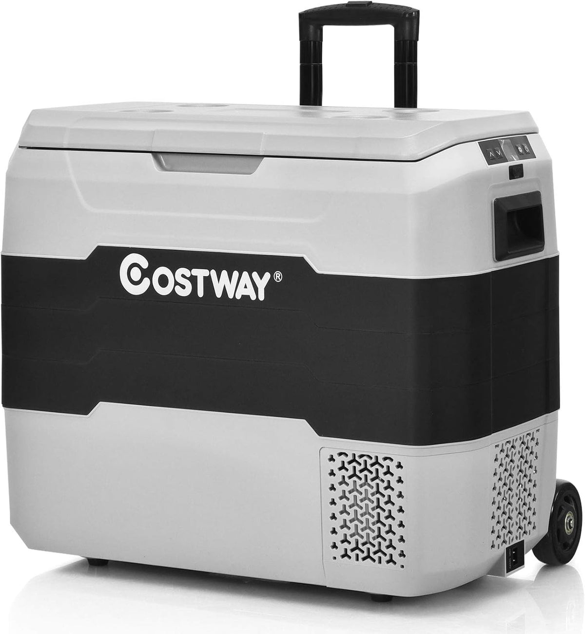 53 Quarts AC/DC Compressor Cooler with Telescopic Handle W626