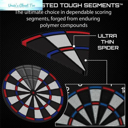 Electronic Soft Tip Dartboard with Cabinet Y253441