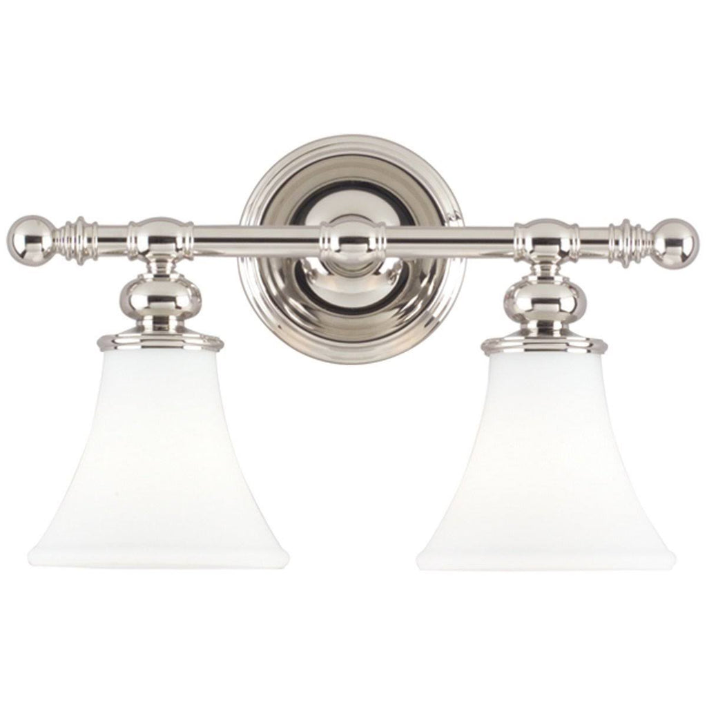 2 Light Bath Bracket, Satin Nickel J81767