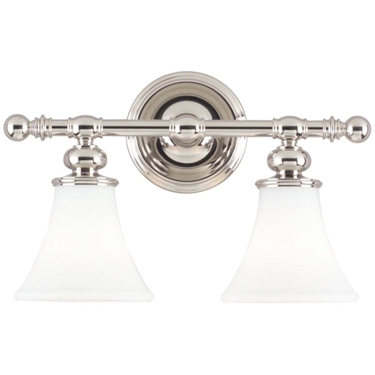 2 Light Bath Bracket, Satin Nickel J81767