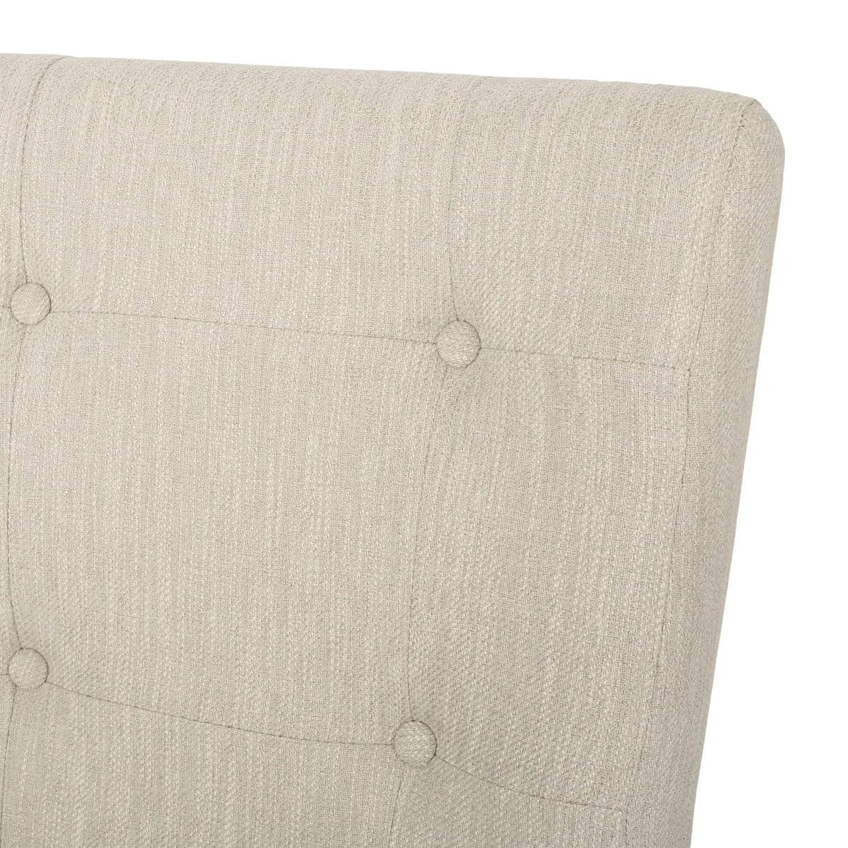 Beige and Weathered Brown Fabric Counter Stools, Set of 2 U28214