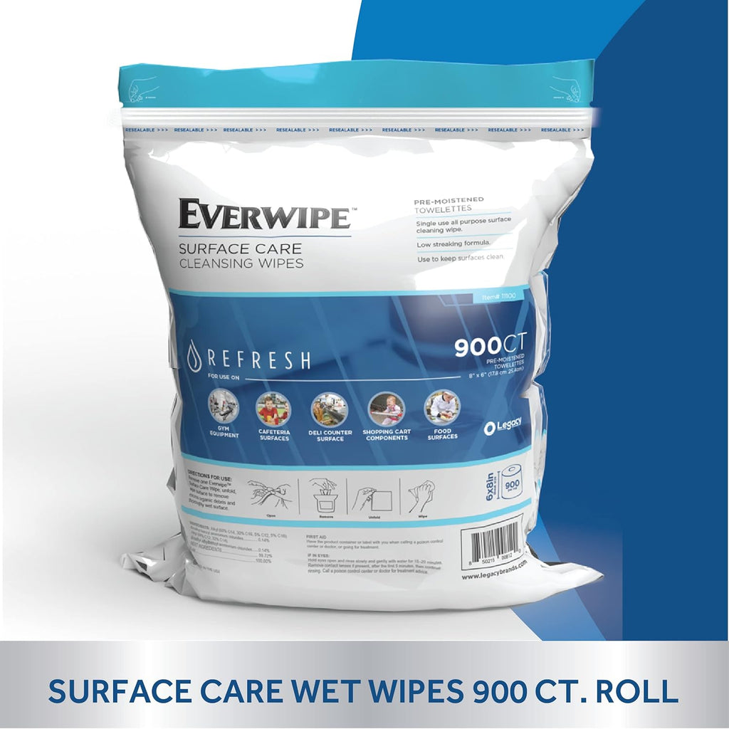 900 Count Wet Wipes, Pack of 2 L8518
