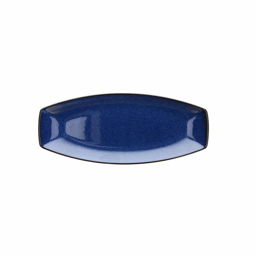 Rectangular Blue Stoneware Tray U675091