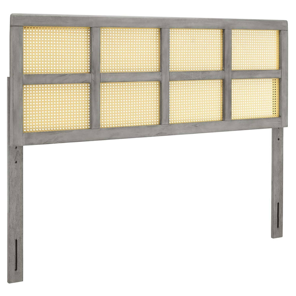 Gray Cane King Headboard J56459