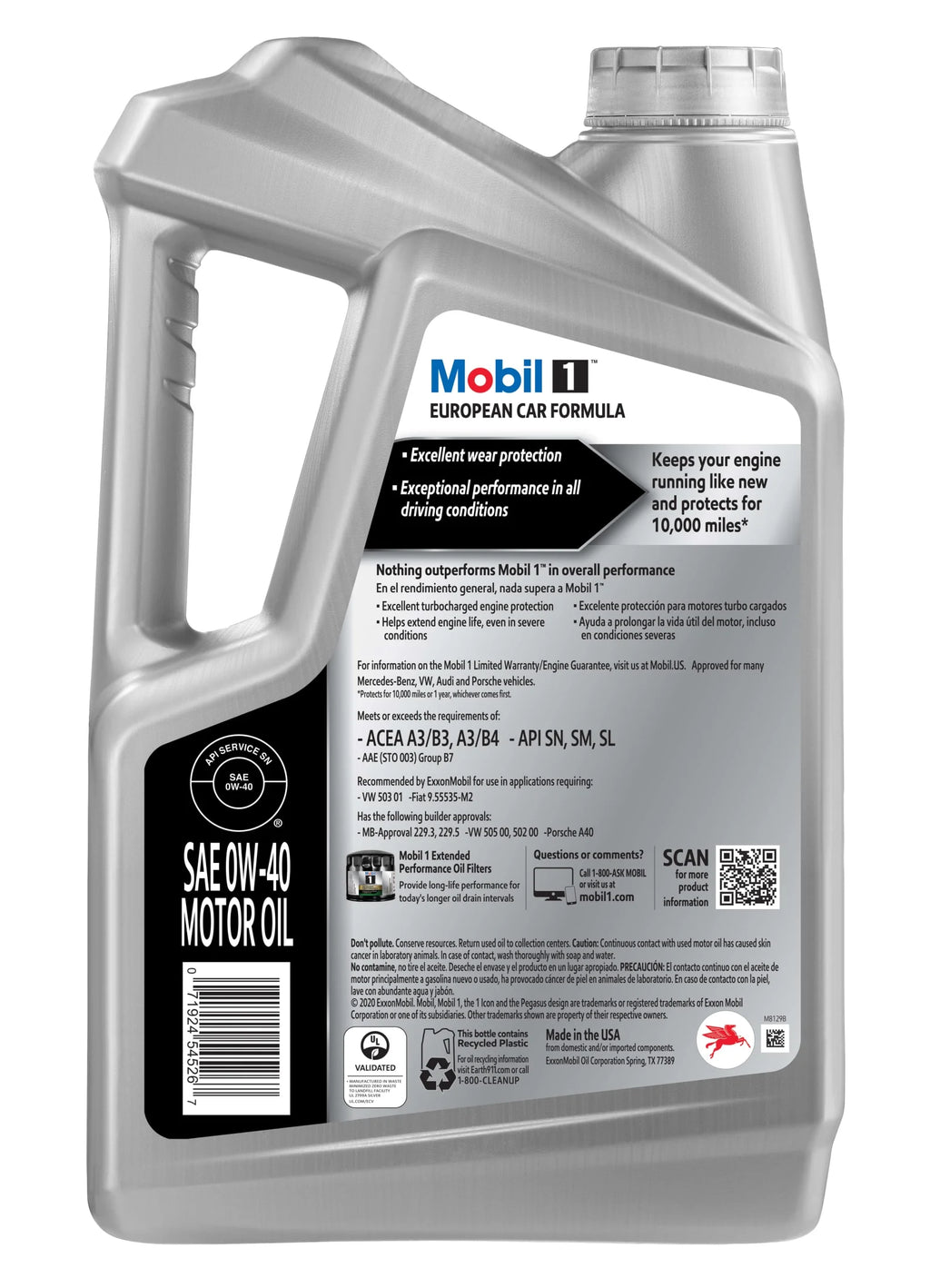 Full Synthetic 0W-40 Motor Oil 5 Quart R15568