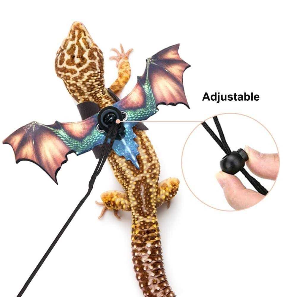 Adjustable Portable Reptile Leash with Wings L442
