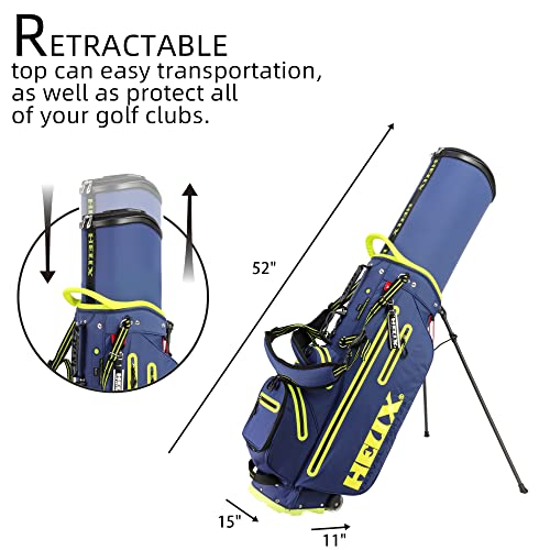 6 Way Dividers Golf Stand Bag with Wheel U923063
