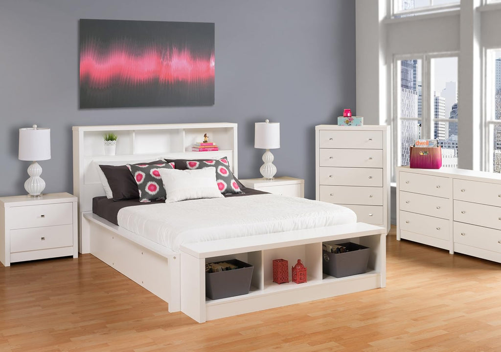 White 5-Drawer Chest O284