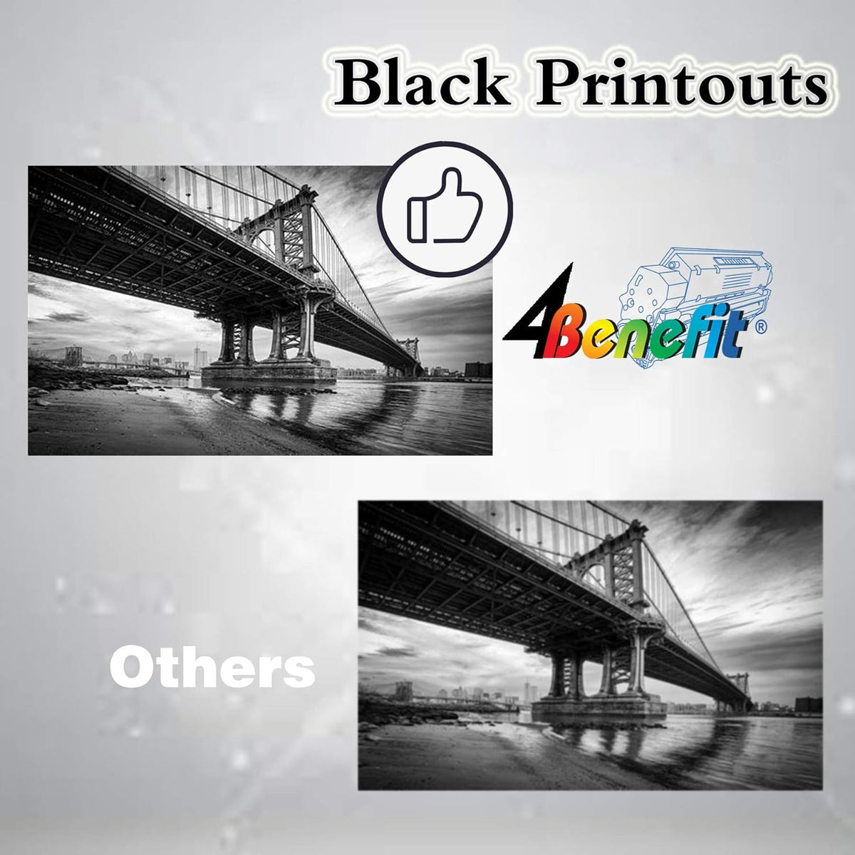 4x Black Toner Cartridge V482243