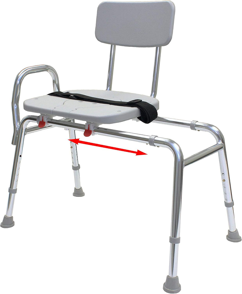 Bathtub Transfer Bench and Sliding Shower Chair with Cut Out L586385