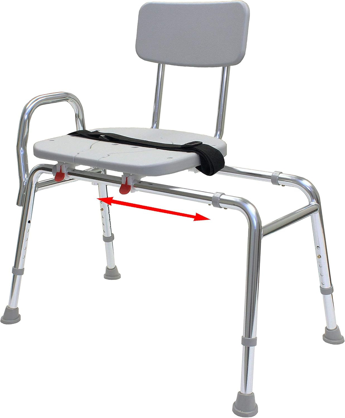 Bathtub Transfer Bench and Sliding Shower Chair with Cut Out L586385