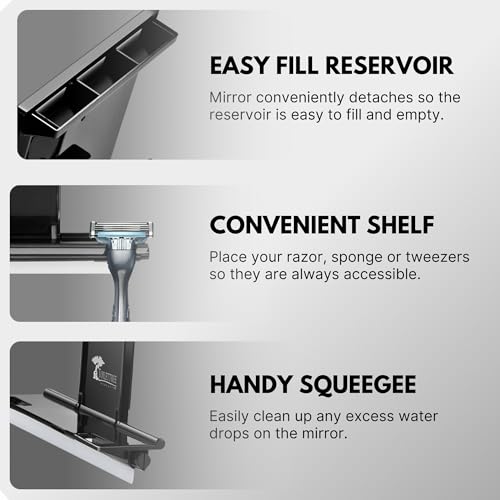 Fogless Shower Mirror with Squeegee M95854