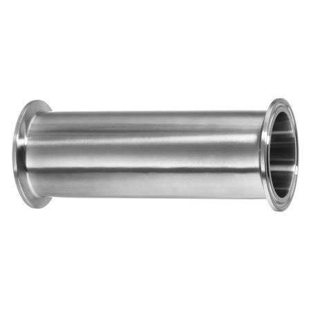 4x22 Long 304 Stainless Steel Straight Connectors for Quick Clamp Fittings F85156