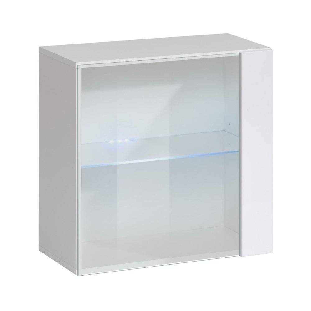 Oak Wall Mounted Floating Bookcase Cabinet Z38656