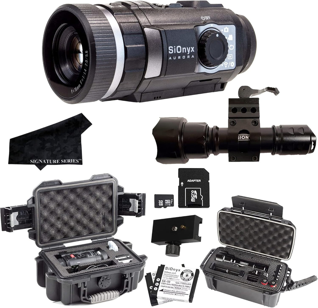 Black True-Color Digital Night Vision Camera Monocular with IR Illuminator Kit U248