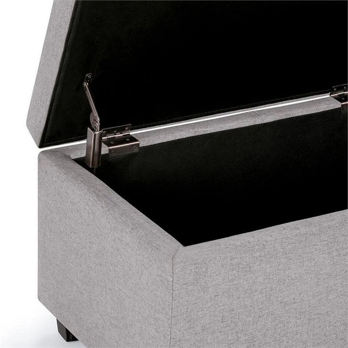 Solid Wood Storage Bench in Cloud Gray M403885