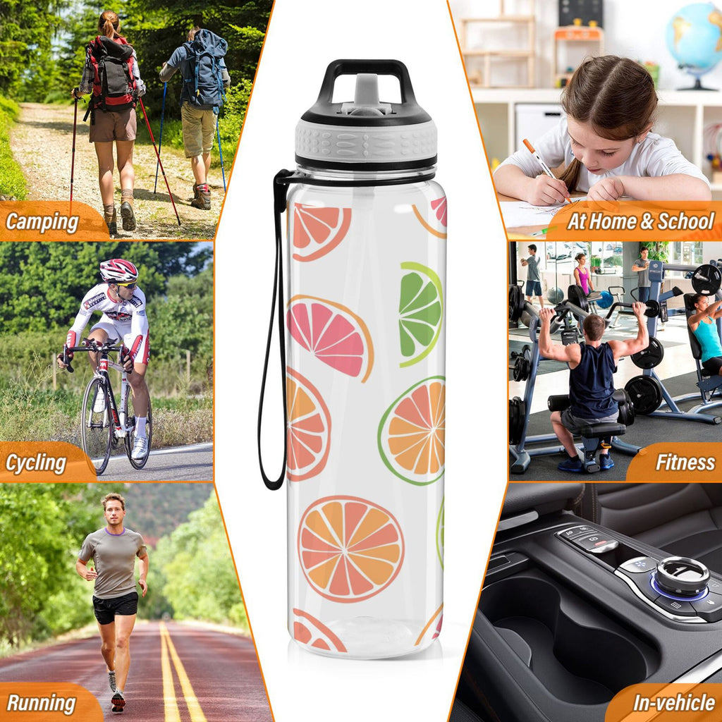 32oz Leakproof Tritan Sports Water Bottle with Straw H9483
