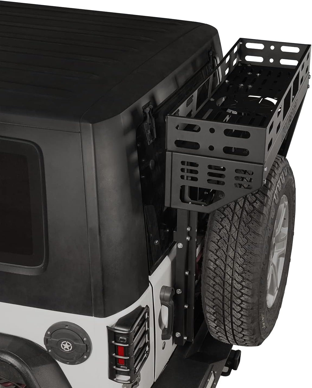 Tailgate Basket Rear Cargo Rack System with Reinforced Tailgate Hinge Kit T4698