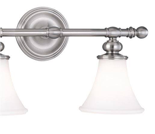 2 Light Bath Bracket, Satin Nickel J81767