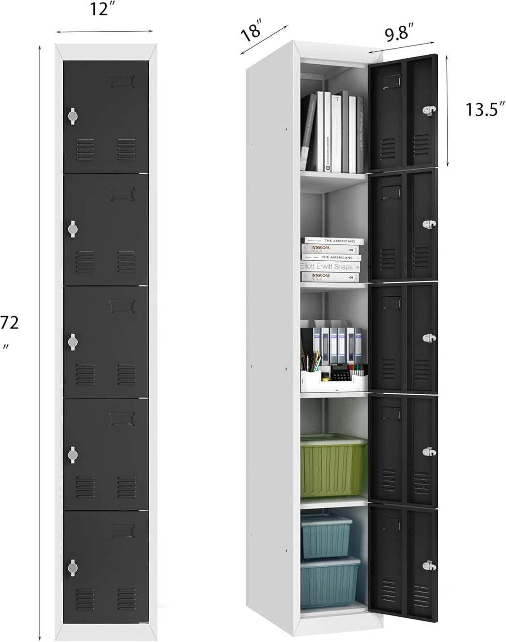 5 Door Metal Storage Cabinet Y9882