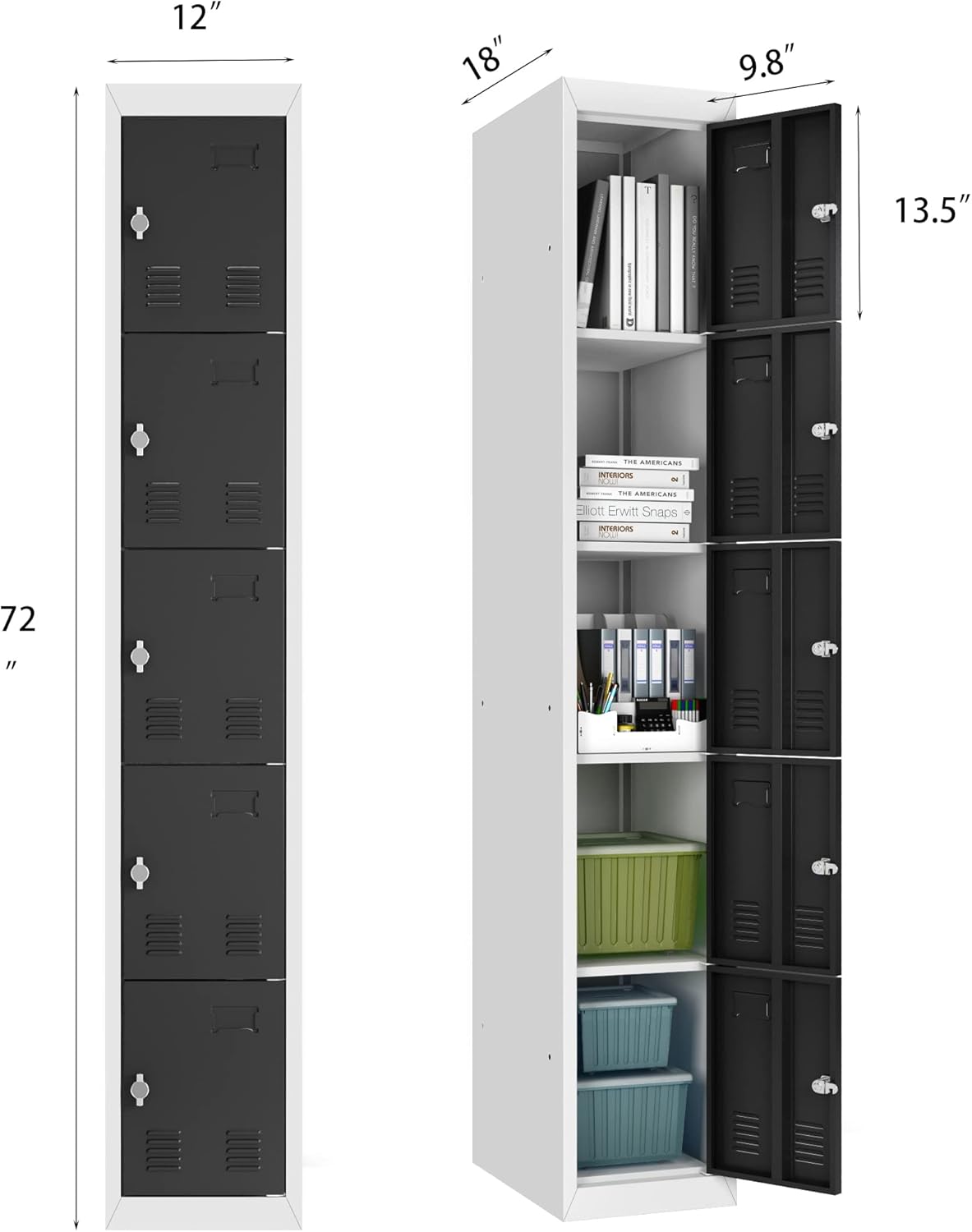 5 Door Metal Storage Cabinet Y9882