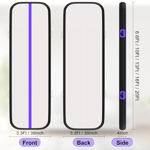 6.6ft Inflatable Tumbling Mat with Electric Pump K44156