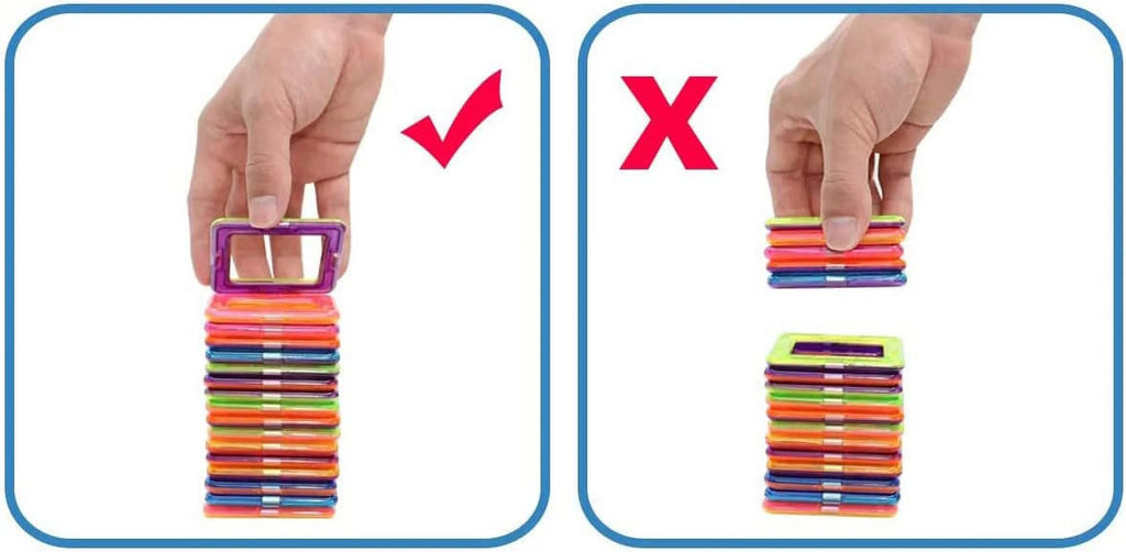 100 PCS Magnetic Tiles Building Blocks Set D683