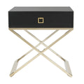 Black Cross Leg End Table U94697