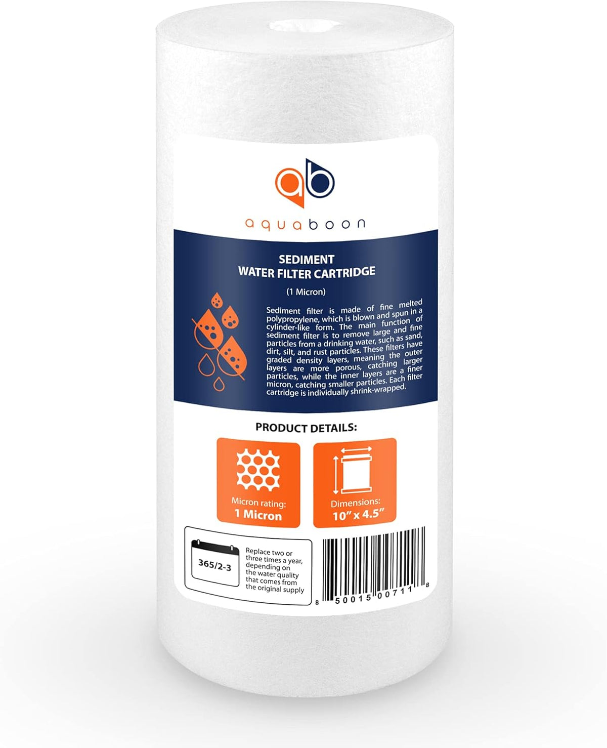 1 Micron 10 Sediment Water Filter Replacement Cartridge L10457