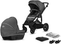 2in1 Travel System Baby Pushchair with Carrycot and Rain Cover Z567307