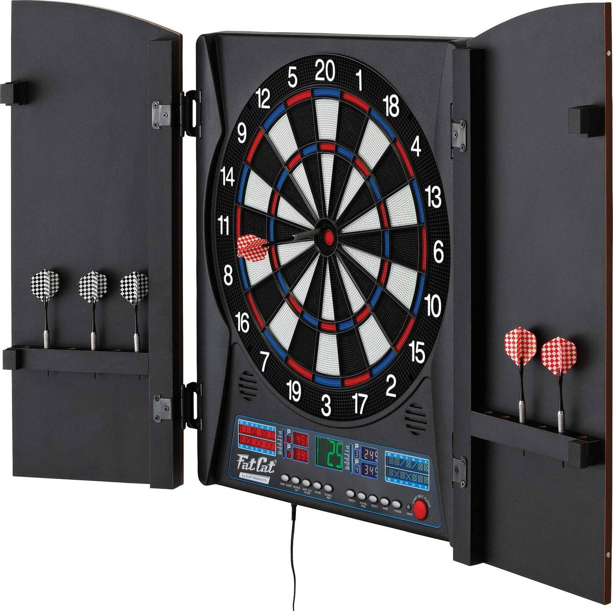 Electronic Soft Tip Dartboard with Cabinet Y253441