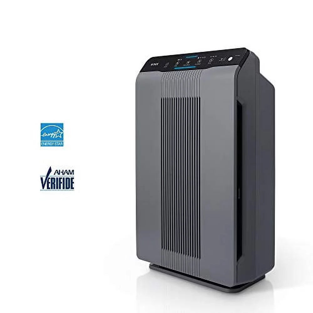 Gray Air Purifier with True HEPA and Carbon Filter Q74918