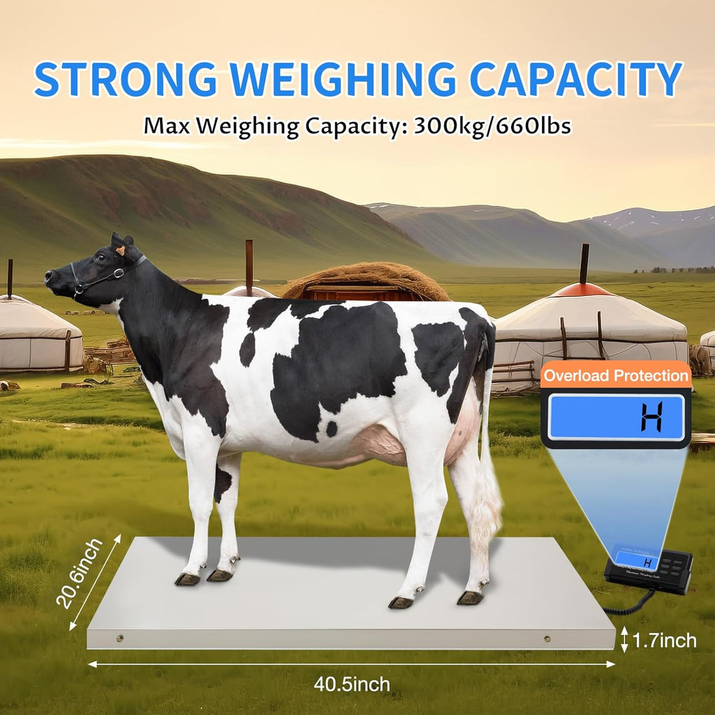 Digital Pet Scale Max 660lbs Heavy Duty with Power Adapter C179
