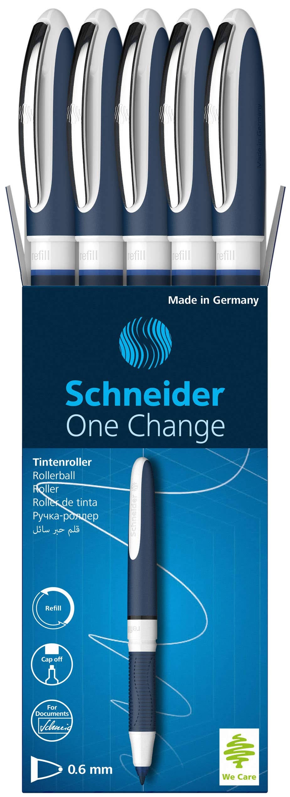Blue Ink Roller Pack of 5 Y3964
