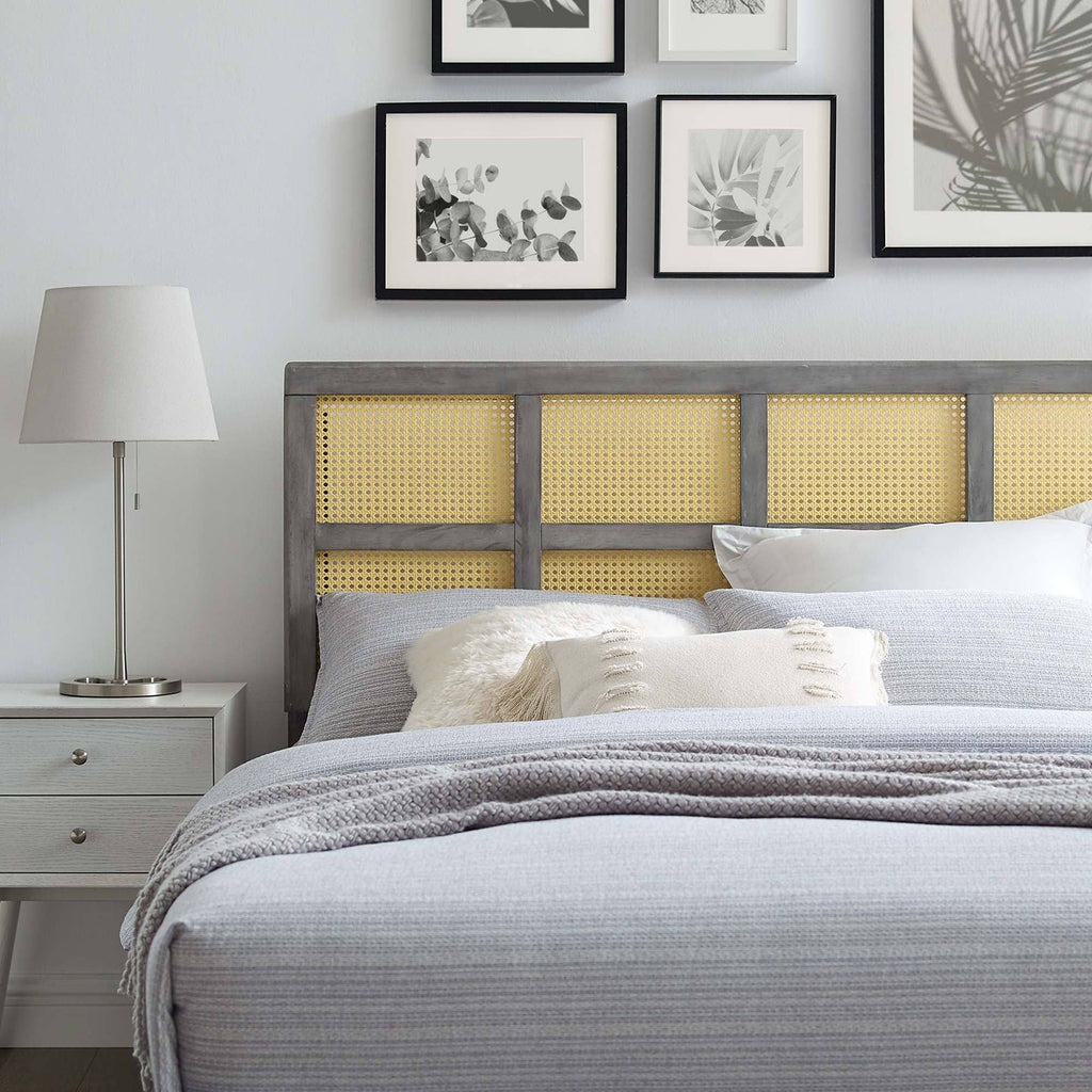Gray Cane King Headboard J56459