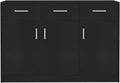 Black Chipboard Sideboard V451
