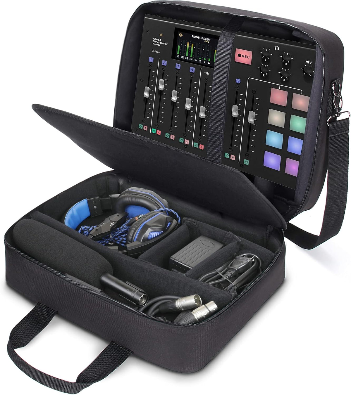 Audio Mixer Travel Case with Scratch-Resistant Interior J312