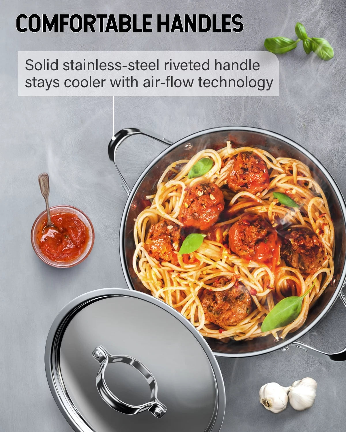 10-Piece Stainless Steel Cookware Set I396073