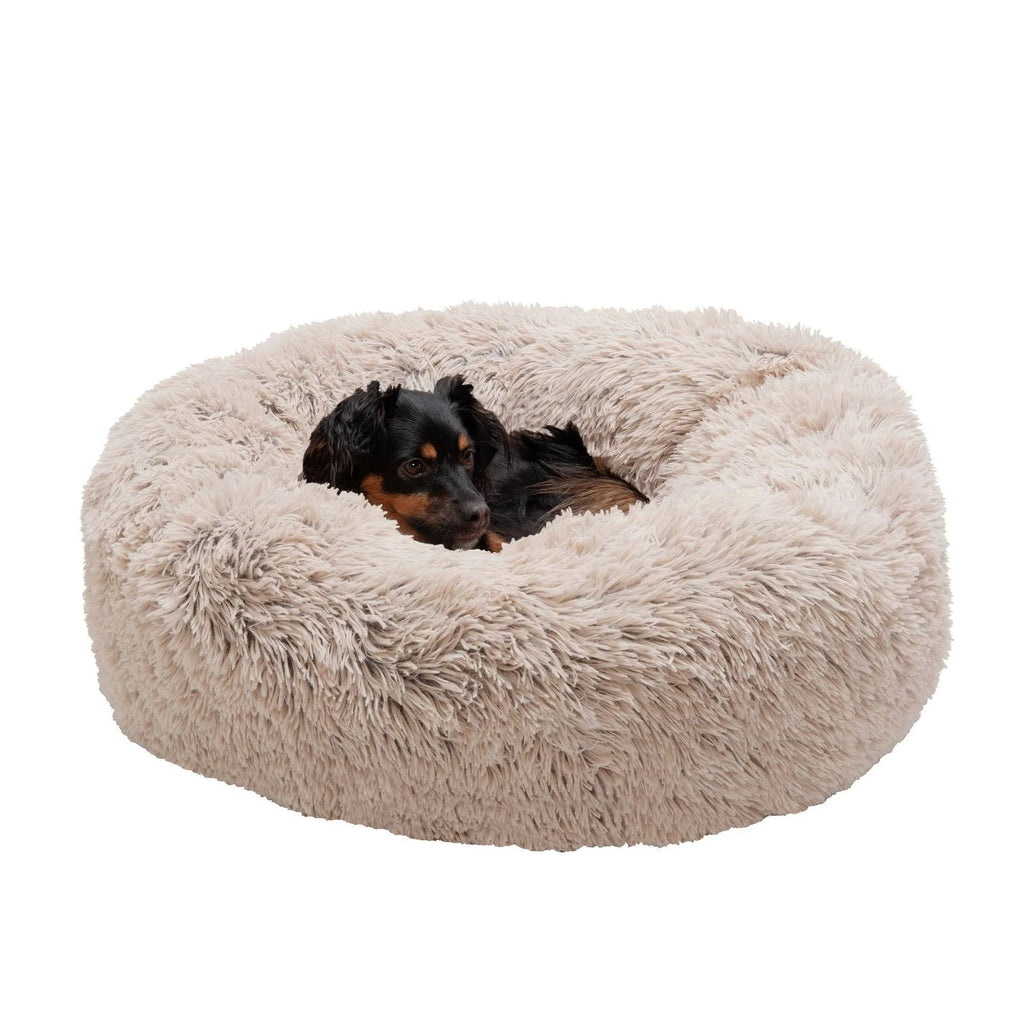 Long Fur Donut Dog Bed V48628