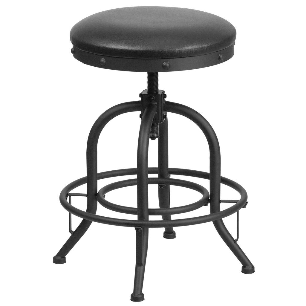 Black Swivel Lift Stool U7417