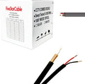 RG59 Siamese Coaxial CCTV Cable 1000 ft. Black M1216