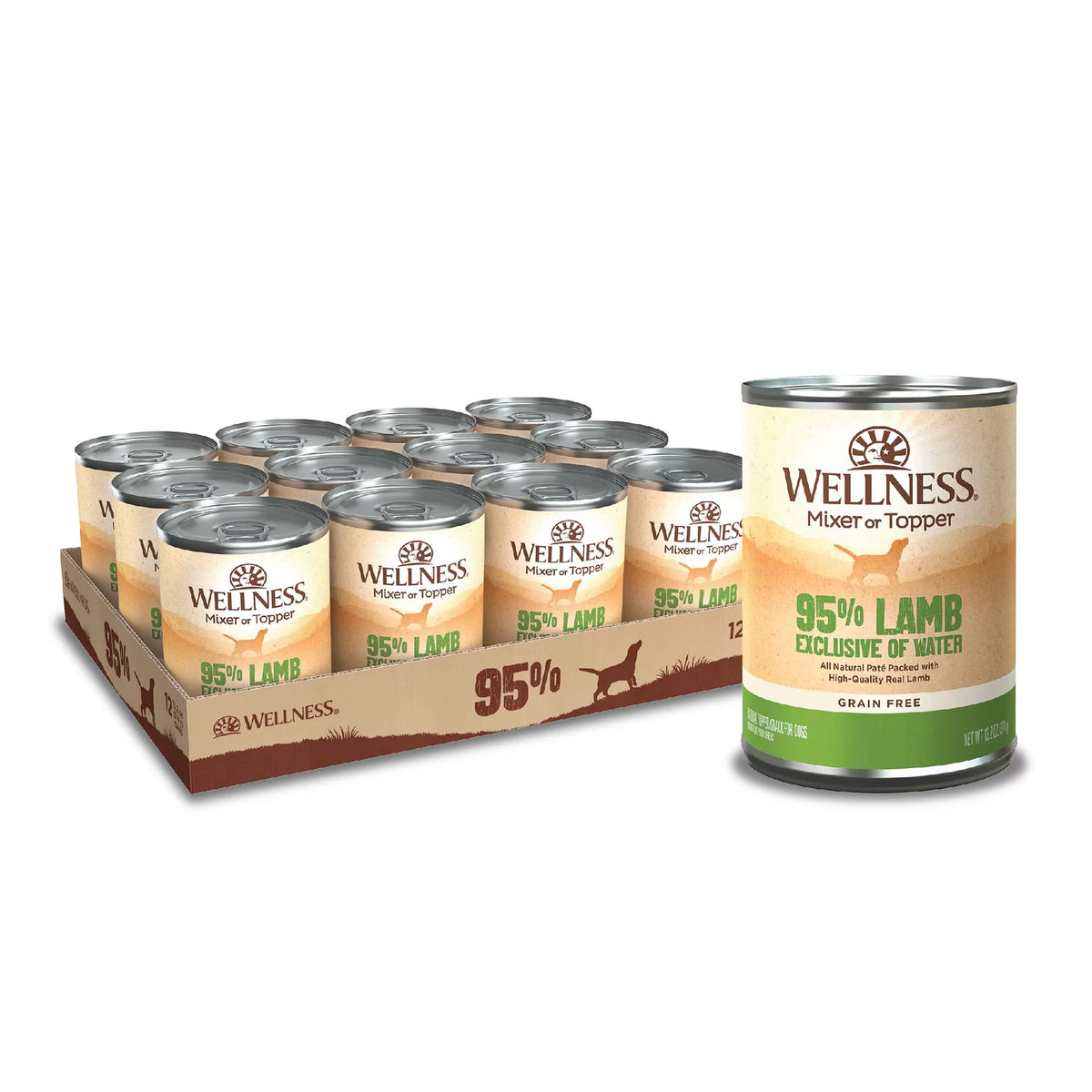 95% Lamb Grain Free Wet Canned Dog Food, 13.2-Ounce Can (Pack of 12) L7378