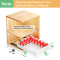 White Pull Out Drawer Shelf for Frameless Cabinets Z27614