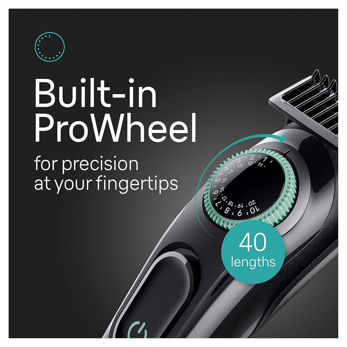 5-in-1 Trimmer for Men with Beard Trimmer, Ear & Nose Trimmer, Hair Clippers, Black I696