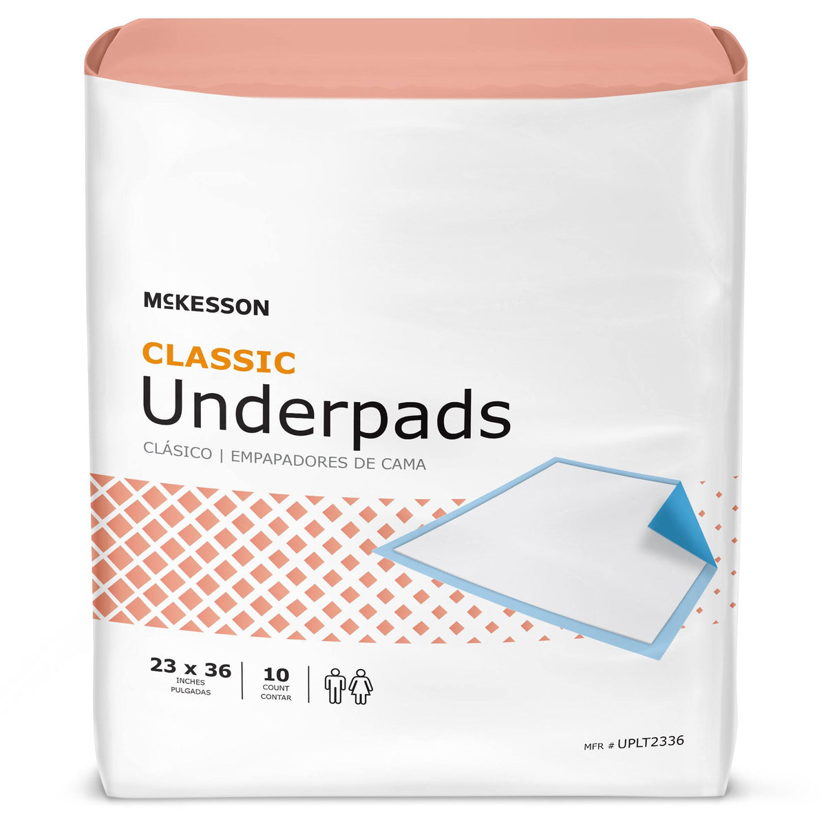 23 x 36 inch Light Absorbency Disposable Underpad Case of 150 B450008