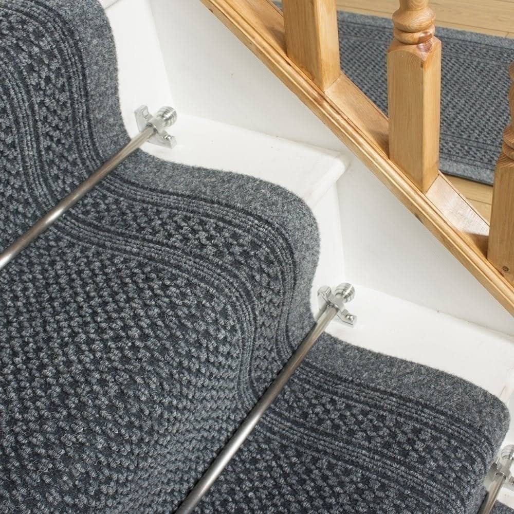 Aztec Gray Stair Carpet Runner O177
