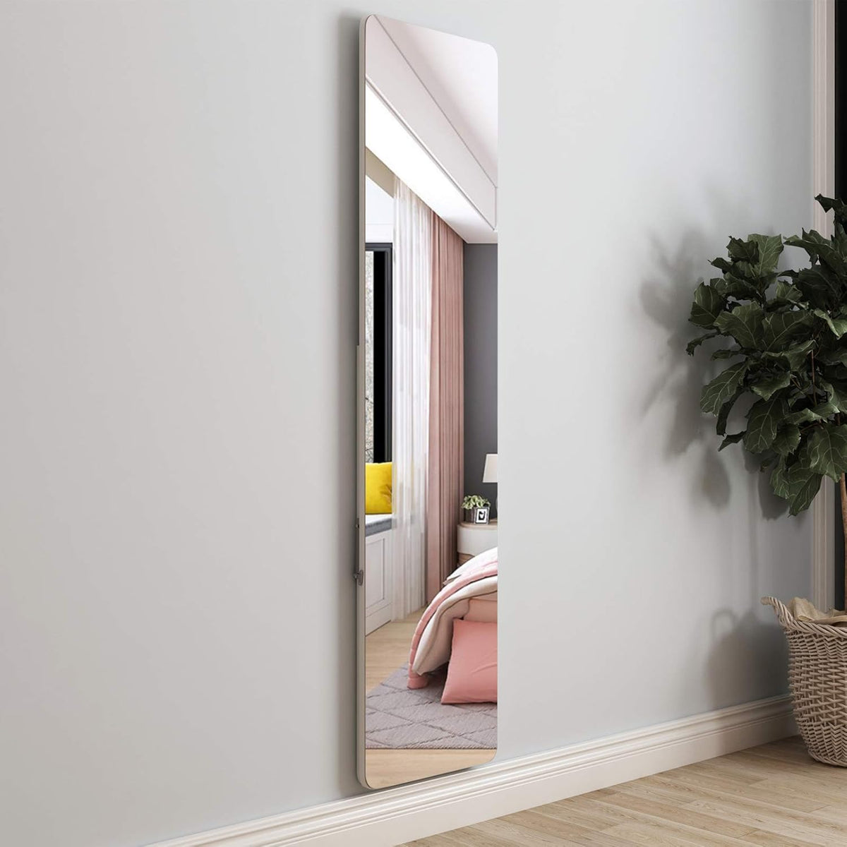 Full Length Mirror 63 inch x 14.6 inch with Floor Stand L898