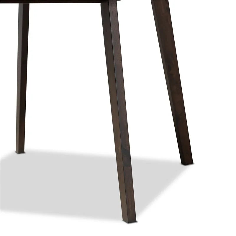 Dark Oak Square Wood Dining Table K40375